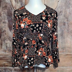 Maurice’s floral long sleeve shirt